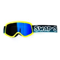 Swaps GOGGLECROS37 Dětské MX brýle Kids žluté/modré/iridium modré